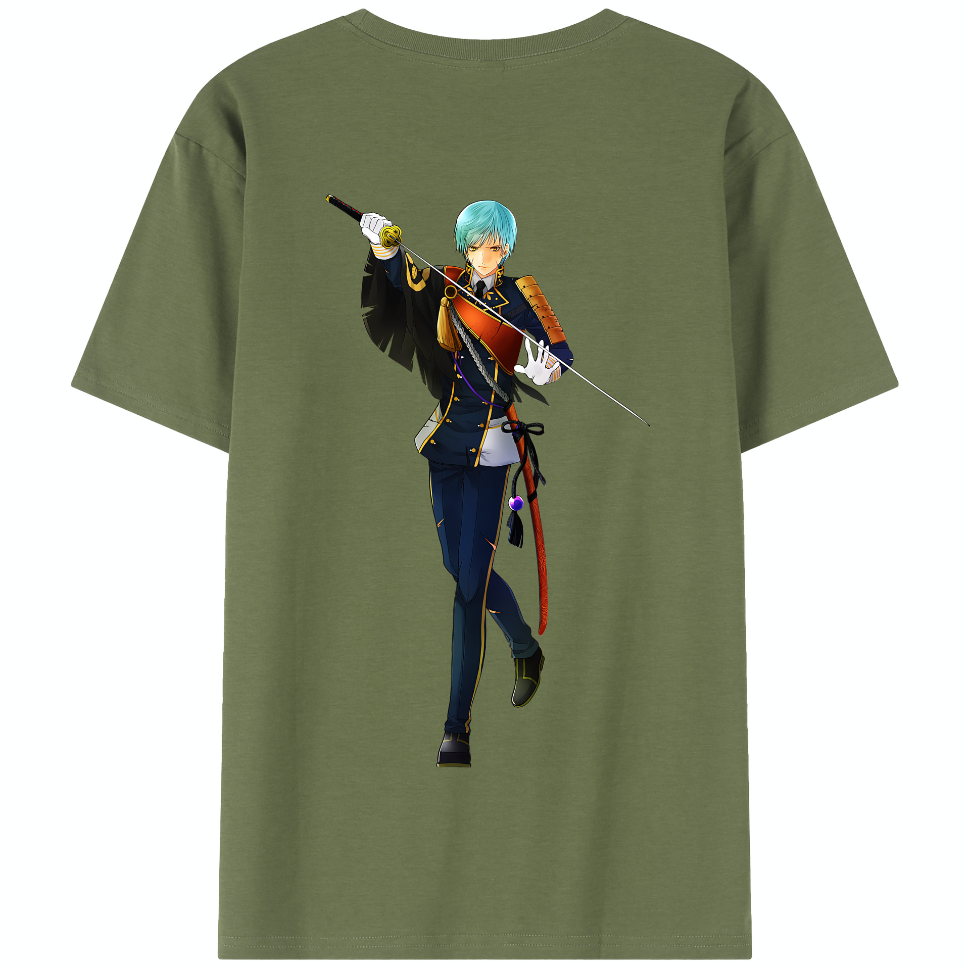 （画像用） 刀剣乱舞 Touken Ranbu 綿100％半袖Tシャツ（背面プリント）